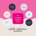 70+ Instagram highlight icons for business, personal use.