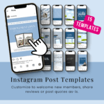 Instagram post templates, customizable and easy to use.